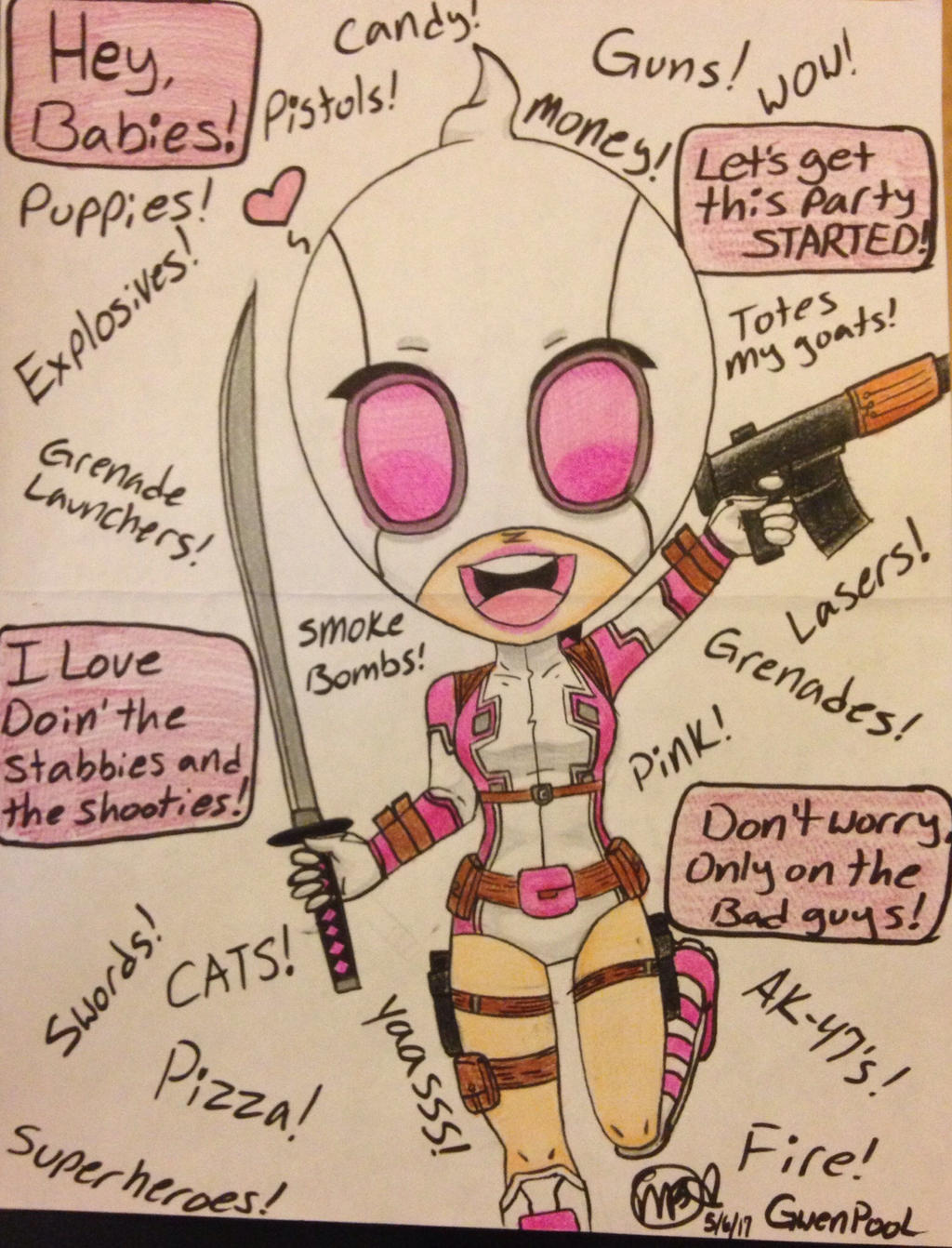Gwen pool chibi!!! by FANNGIRL105 on DeviantArt