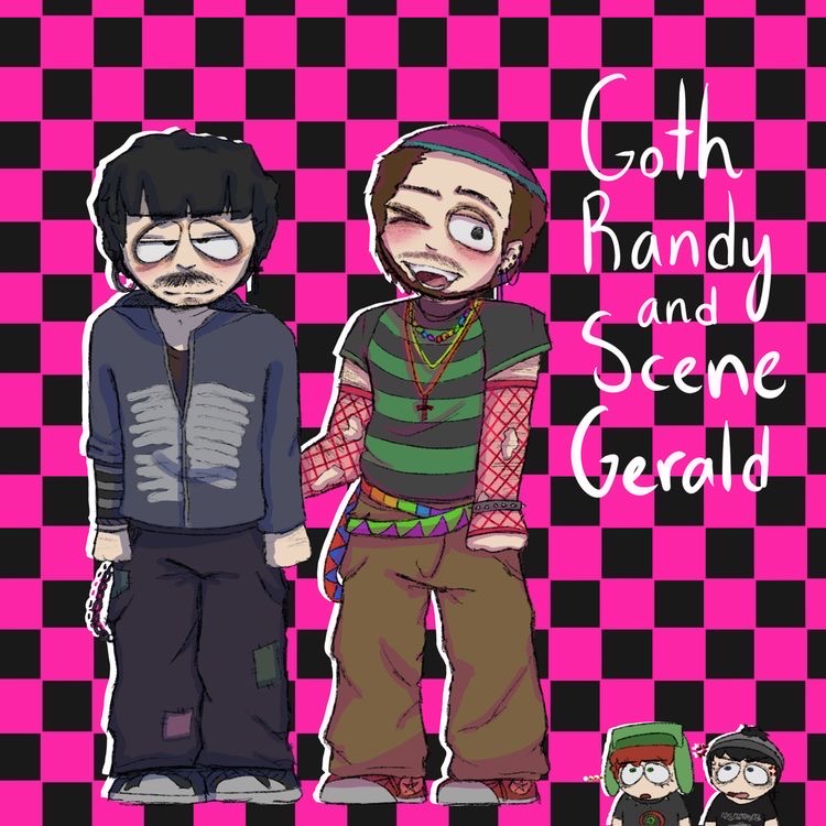 Goth Randy and Scene Gerald by Kagam1n3Rin002 on DeviantArt