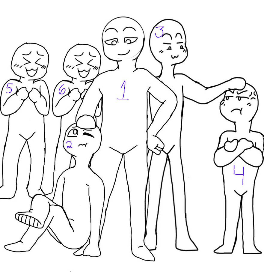 Character Base Party FREE group base by DeziChan1300 on DeviantArt