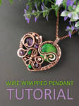 Wire wrapped heart pendant tutorial by mirraling