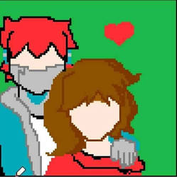 me and my wife andra pixel version 