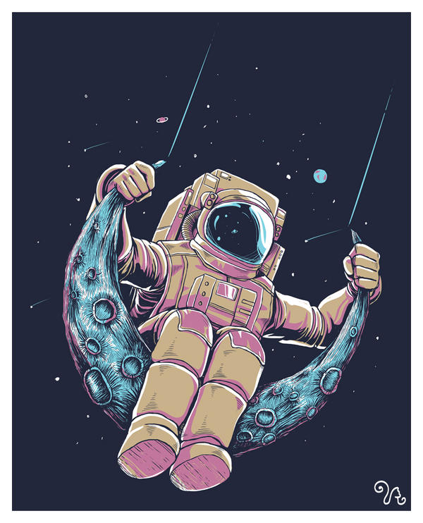 Where's Major Tom Now? by rhobdesigns
