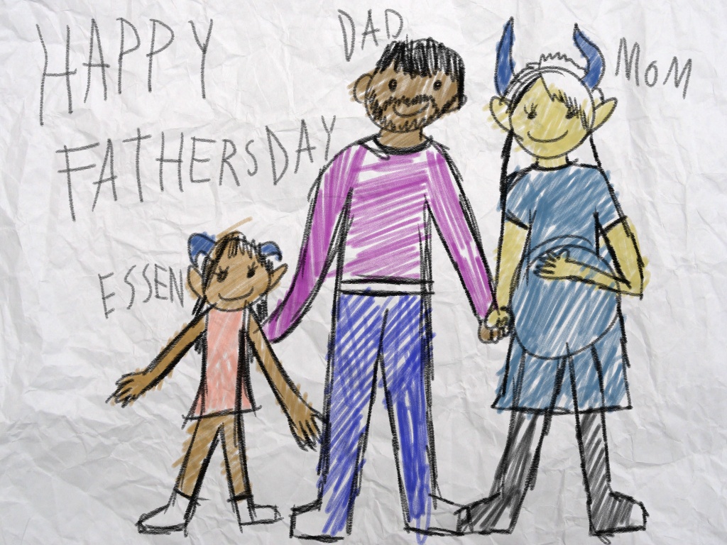 Father's Day picture from a child from the past