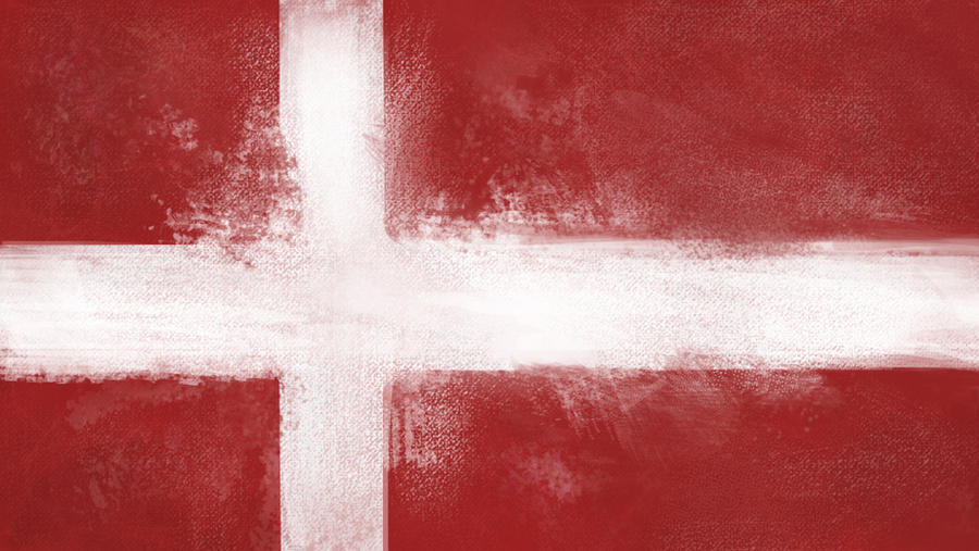 Dannebrog (the danish flag) 1366x768 background