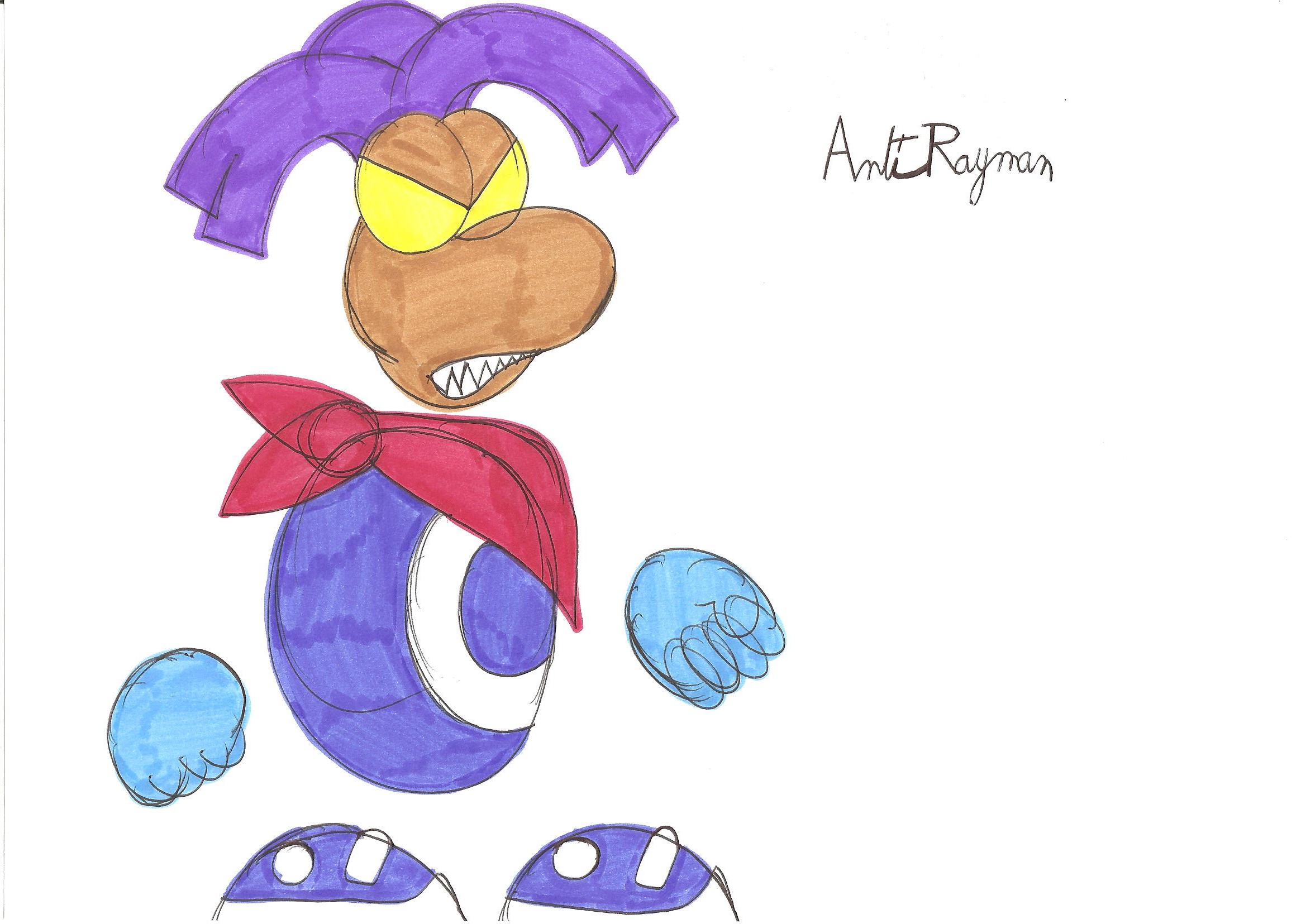 Rayman 1 Bad Rayman ''double malefique de Rayman'' by CARGOCAMP on ...