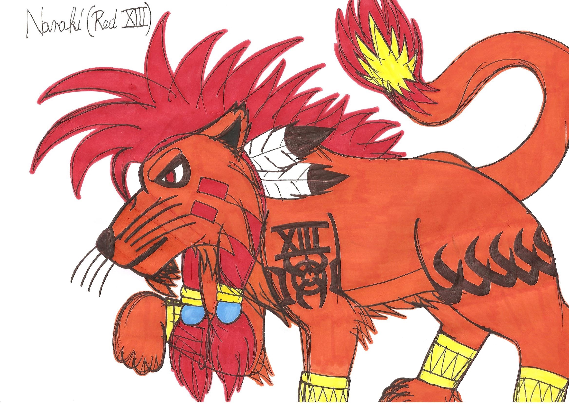 Final Fantasy VII Nanaki (Red XIII)