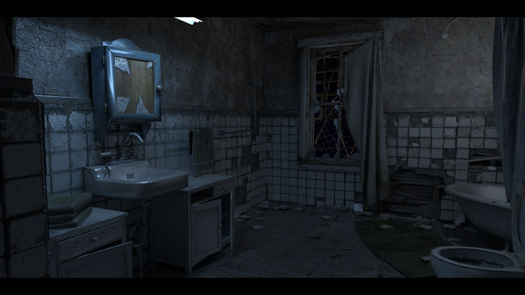 Resident Evil 7 - C01 Bathroom 01 by KellWesker