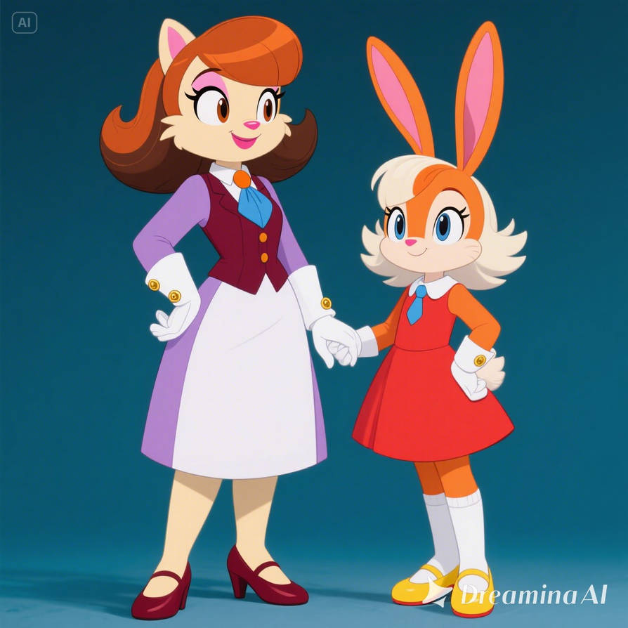 Vanilla Rabbit with her daughter, Cream the Rabbit by JoelFred on ...