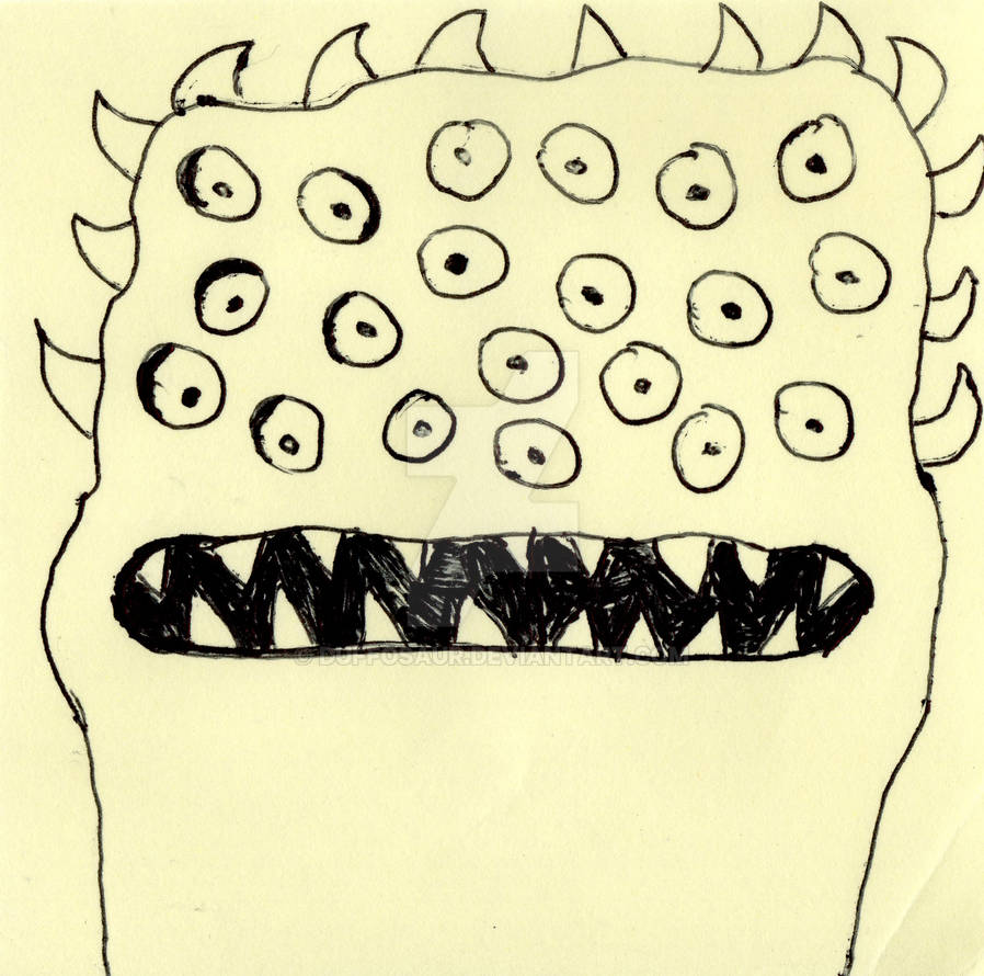 Sticky Note Monster #46 by duffosaur on DeviantArt