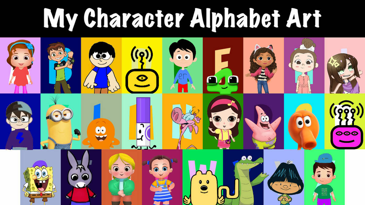 My Character Alphabet Art by ZekeTheBoy on DeviantArt