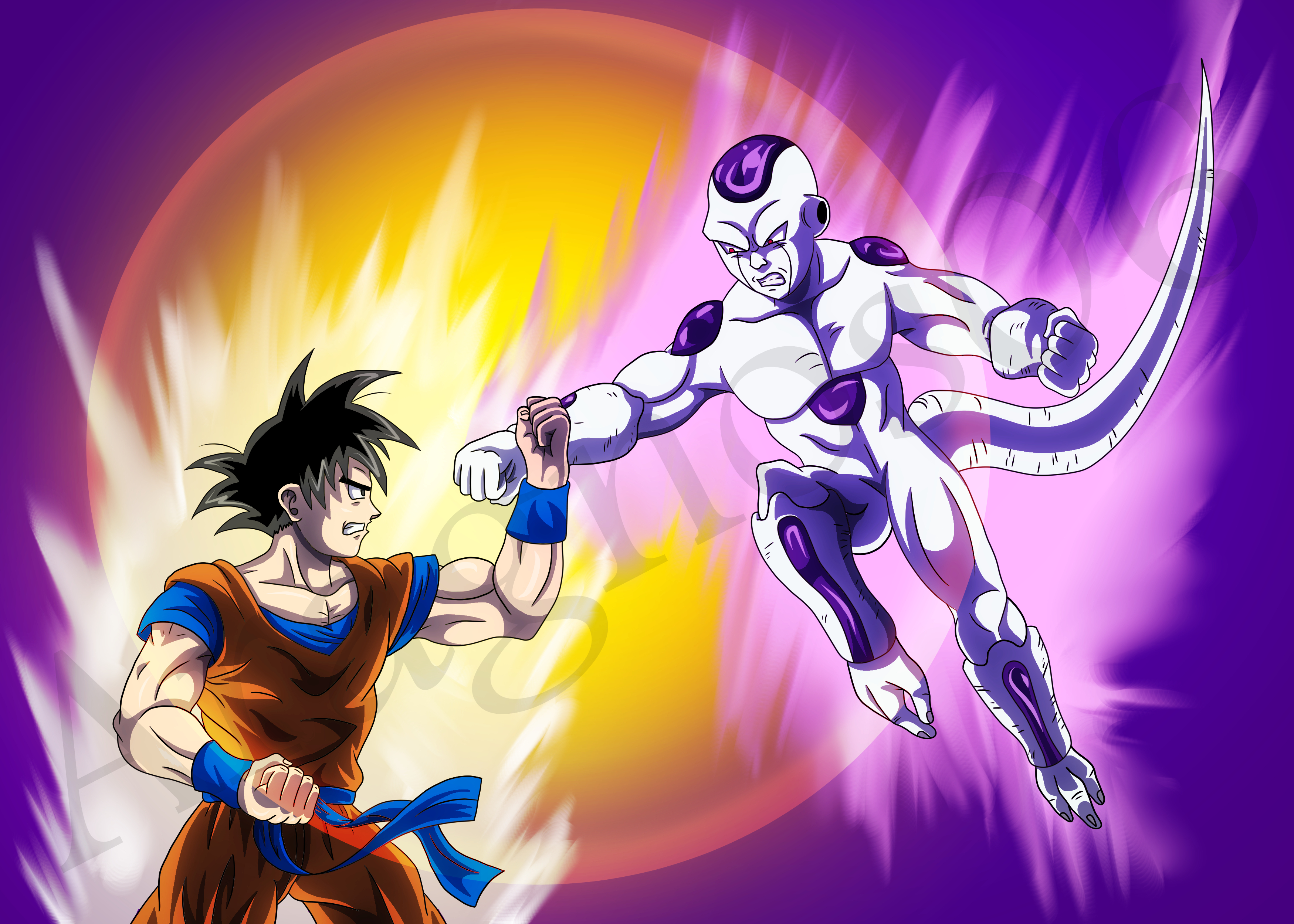 Goku VS Freezer (Dragon Ball Z) by Aragnos06 on DeviantArt