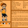 Undertale: Riley (Orange Soul) Reference Sheet