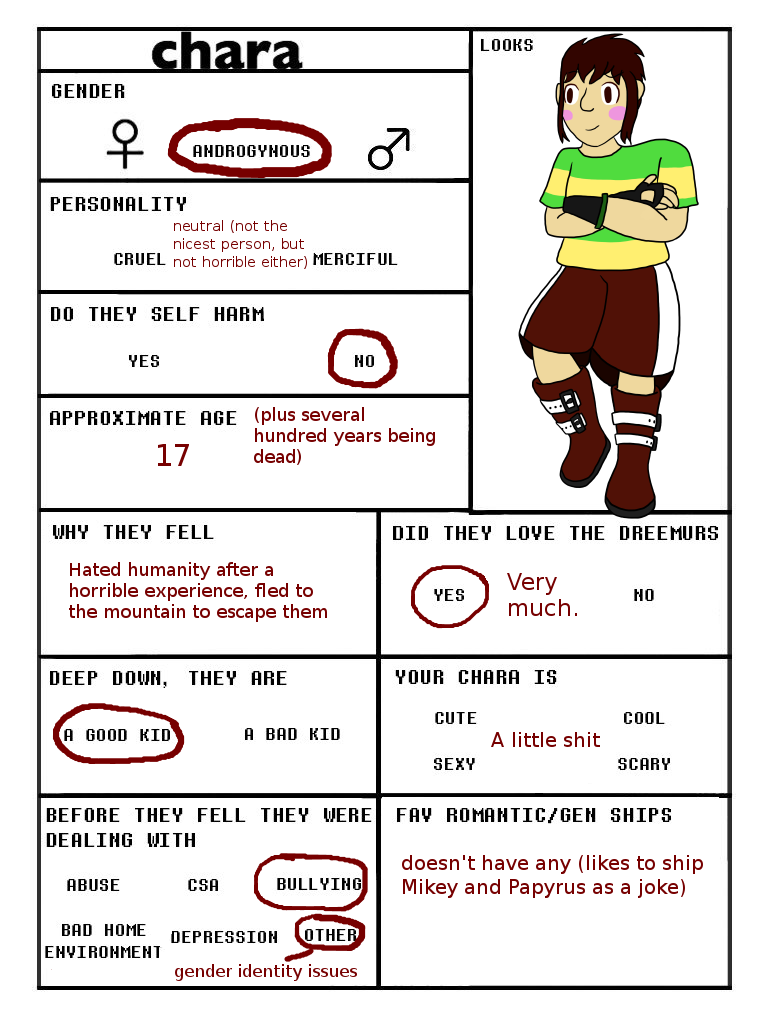 Undertale Insertale Chara Profile Meme By Phantomthiefpikachu On Deviantart Undertale Insertale Chara Profile Meme By Phantomthiefpikachu On Deviantart