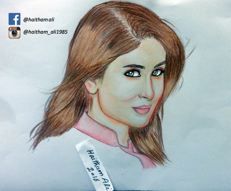 Kareena Kapoor Drawing by haithamali1985 on DeviantArt Kareena Kapoor Drawing by haithamali1985 on DeviantArt