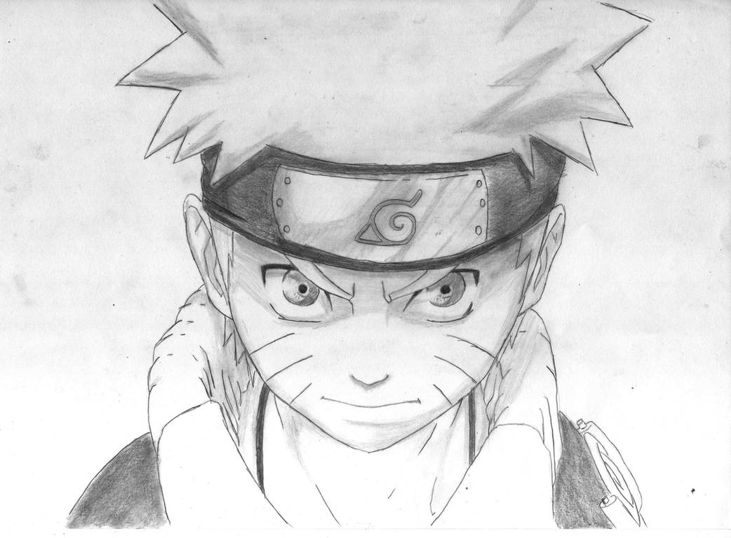 Naruto my type of drawing Pencil ( not the best artist ) - Artwork