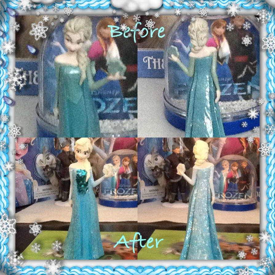 Elsa Fiigurine Repaint by swtlaina22 on DeviantArt