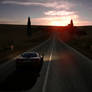 McLaren F1 driving off into the sunset