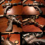 Retro Steampunk Raygun montage