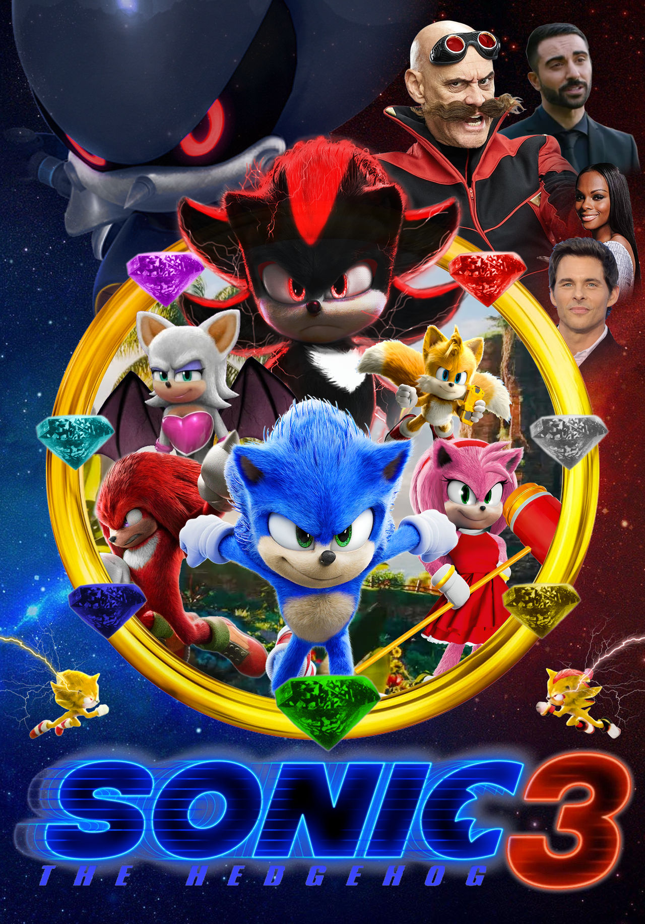 Sonic The Hedgehog 3 Movie Poster on Behance