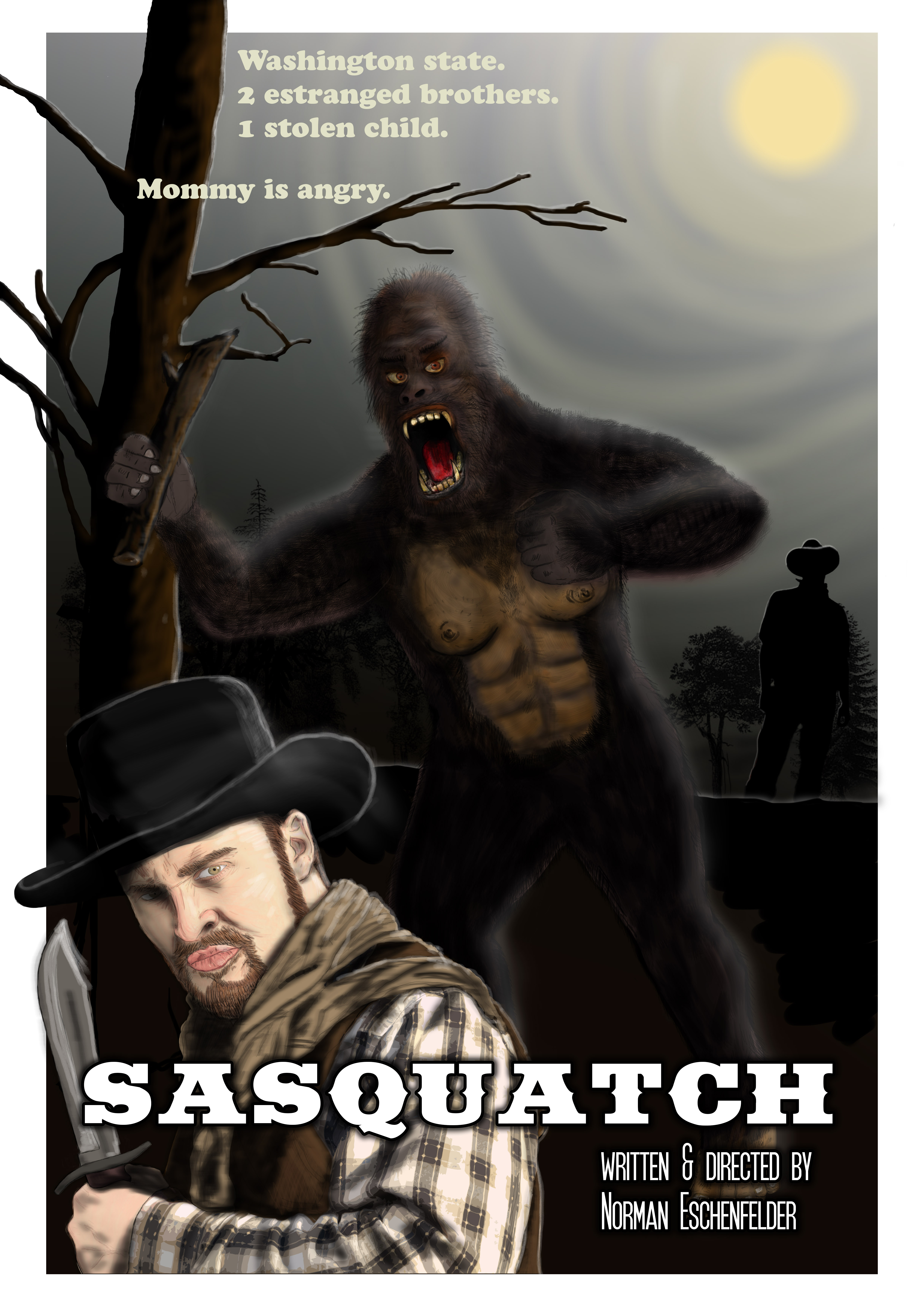 Sasquatch - The Movie Poster by Eschenfelder