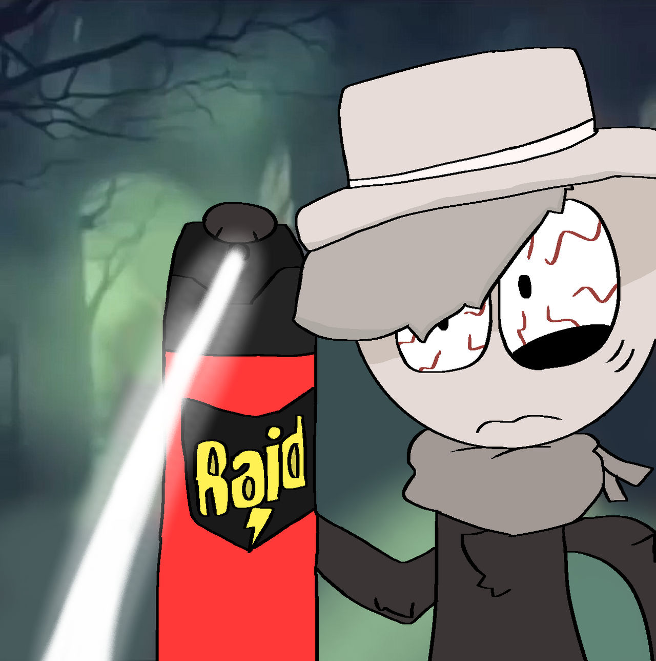 Raid spray by Zoebogyo on DeviantArt