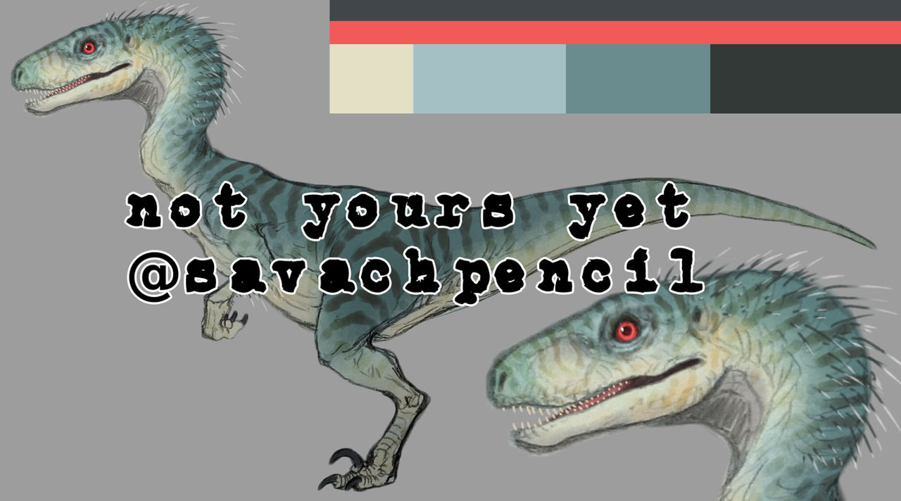 Raptor Jurassic Park Oc (adoptable Open) by VervelayPencil on DeviantArt