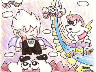 Kid Dracula Cloud Scene