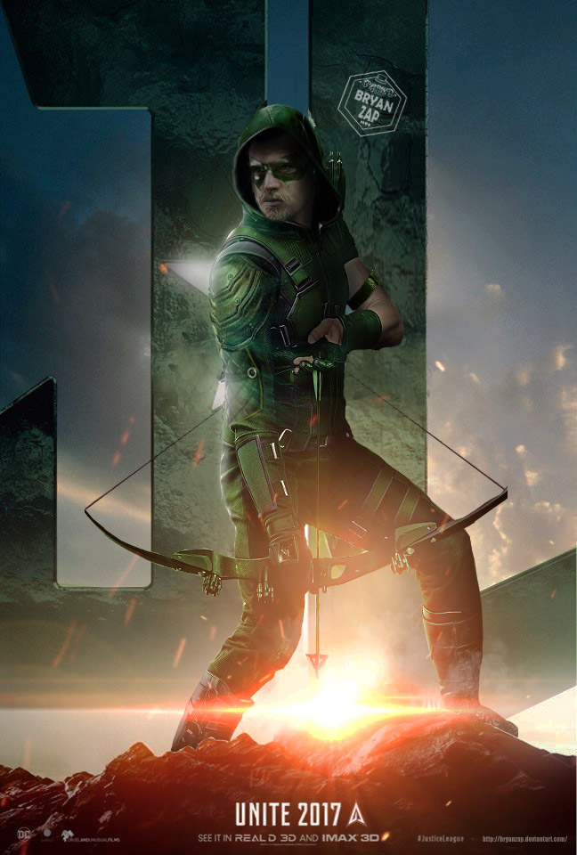 Green Arrow Justice League Poster
