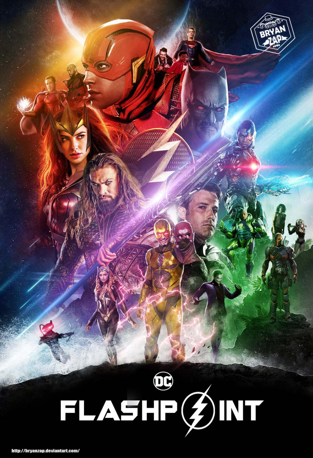 Flashpoint art based on the Infinity War Poster by Bryanzap on DeviantArt