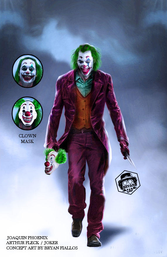 Joaquin Phoenix Joker Concept Art by Bryanzap on DeviantArt