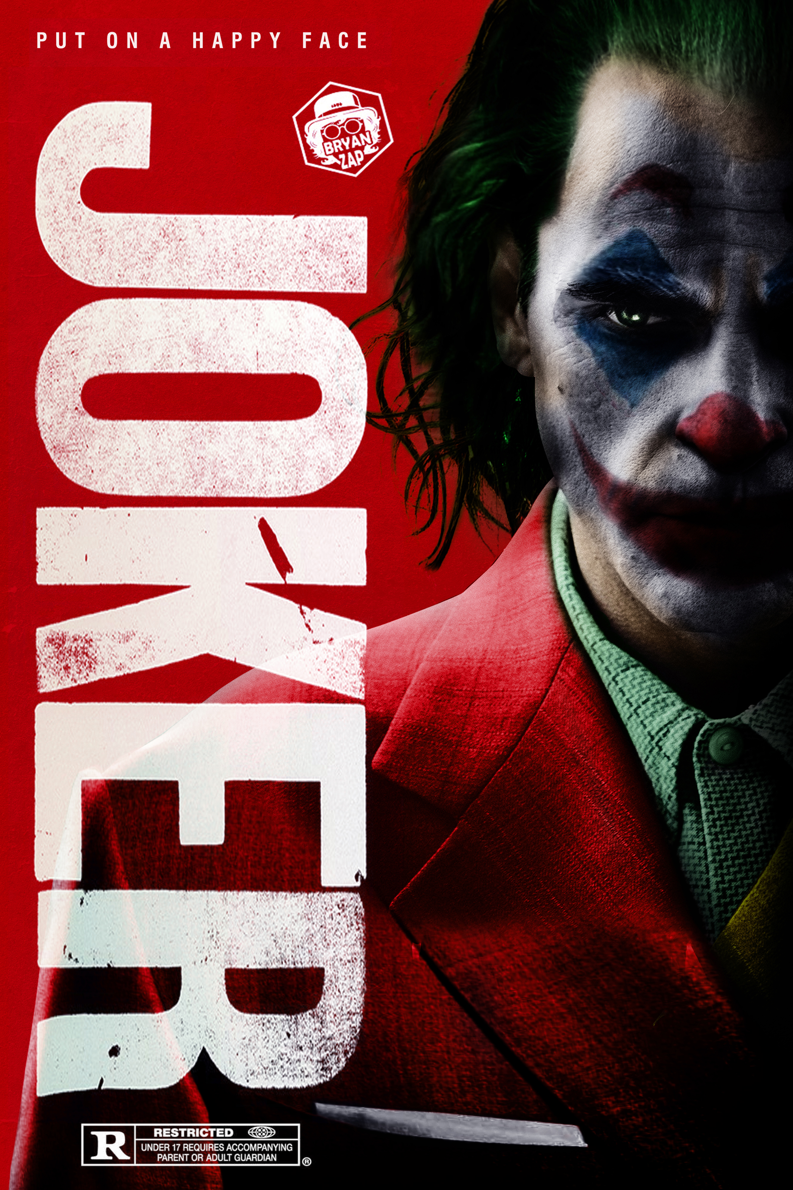 ødelagte dommer stakåndet Joaquin Phoenix Joker Movie Poster by Bryanzap on DeviantArt