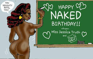 Happy NAKED Birthday by cartoonjoe2011