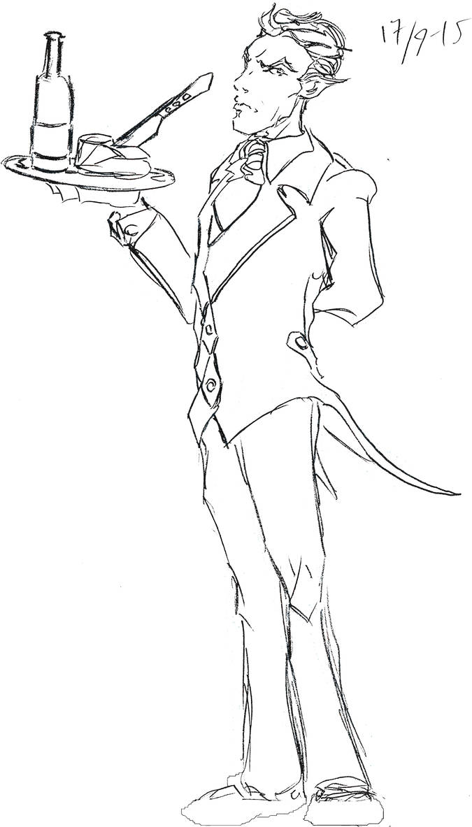 DnD elven butler character by Jeppe Roemer by TolkyJr on DeviantArt
