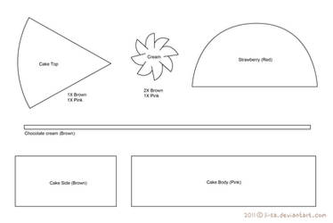 Chocolate Strawberry Cake Template