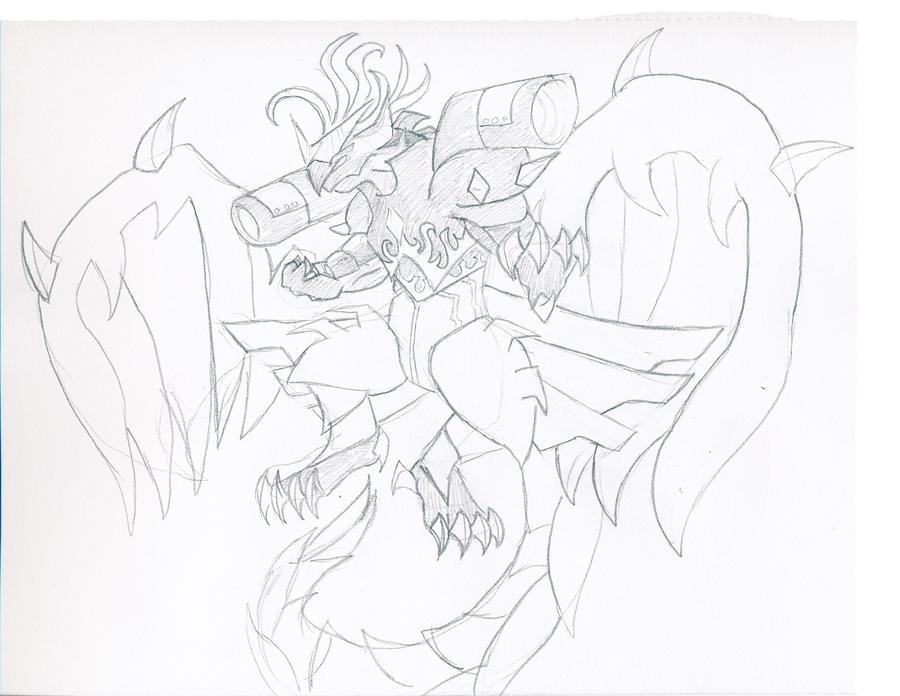 Solace Dragon Assault Sketch