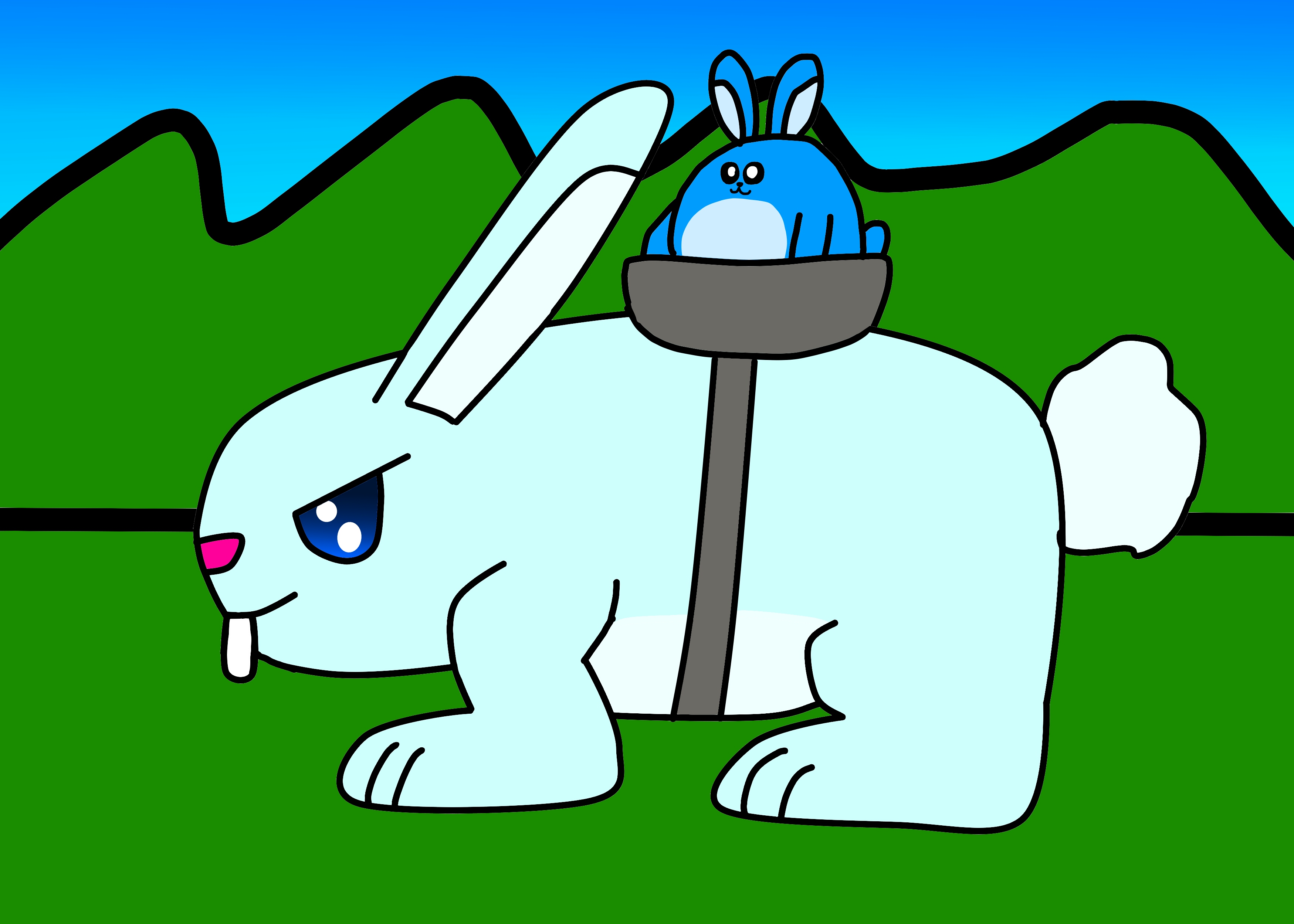 Rabbits Riding Other Rabbits Great rabbit-riding bunny by dykroon-chan on DeviantArt
