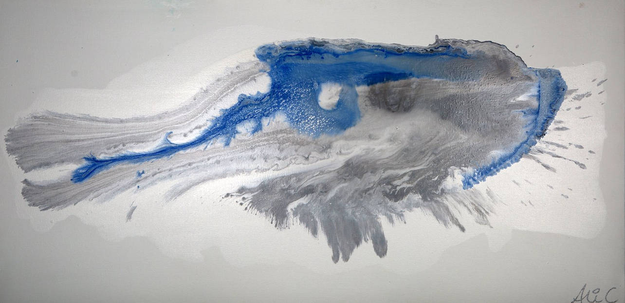 Blue Fish 1200 x 600 by AliCContemporaryArt on DeviantArt