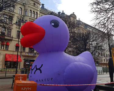 Big and Purple Duck