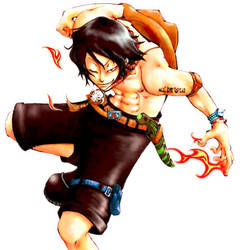 Portgad D. Ace on fire