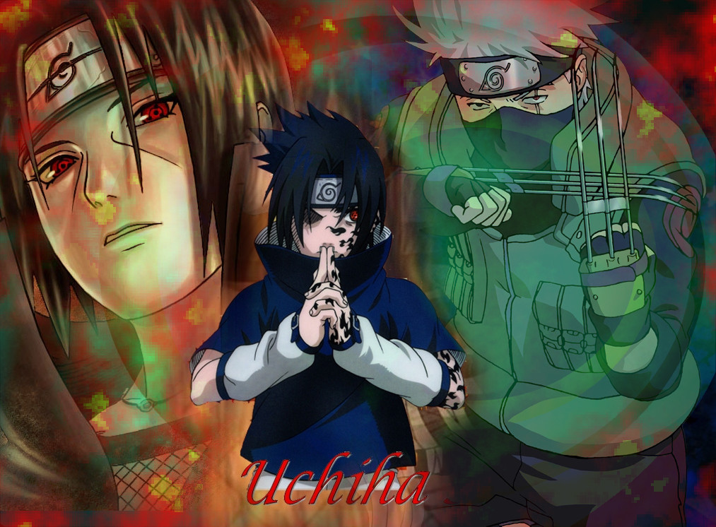 Khakasi, Sasuke and Itachi' s sharingan.