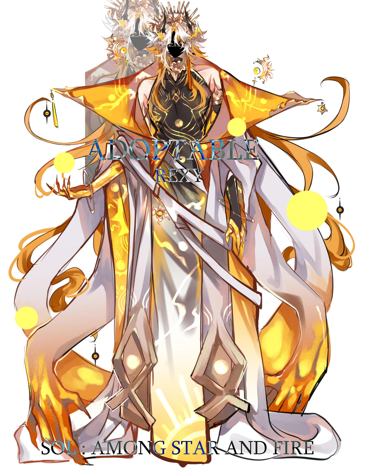 Adoptable - Sol : Among star and fire by Sephera1996 on DeviantArt