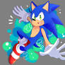 Sonic colors blue