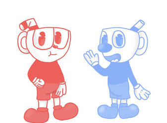 Cuphead and Mugman