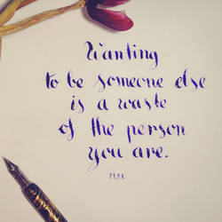 Wanting to be someone else...