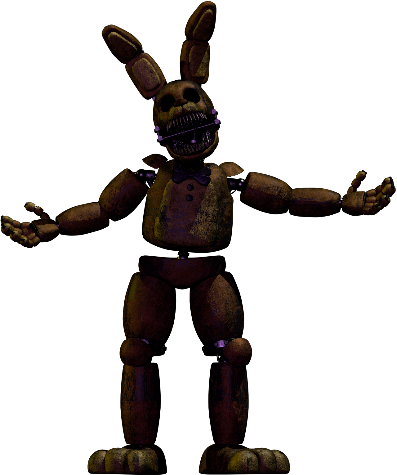Jester Springbonnie Sinister Springbonnie Render by gojirarexmaster on DeviantArt
