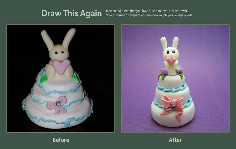 Draw This Again: Bunny Cake