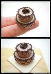 Giveaway Prize - Chocolate Rose Cake by SmallCreationsByMel