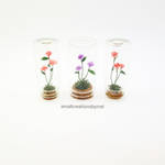 Flowers in Bottles - 3 minis by SmallCreationsByMel