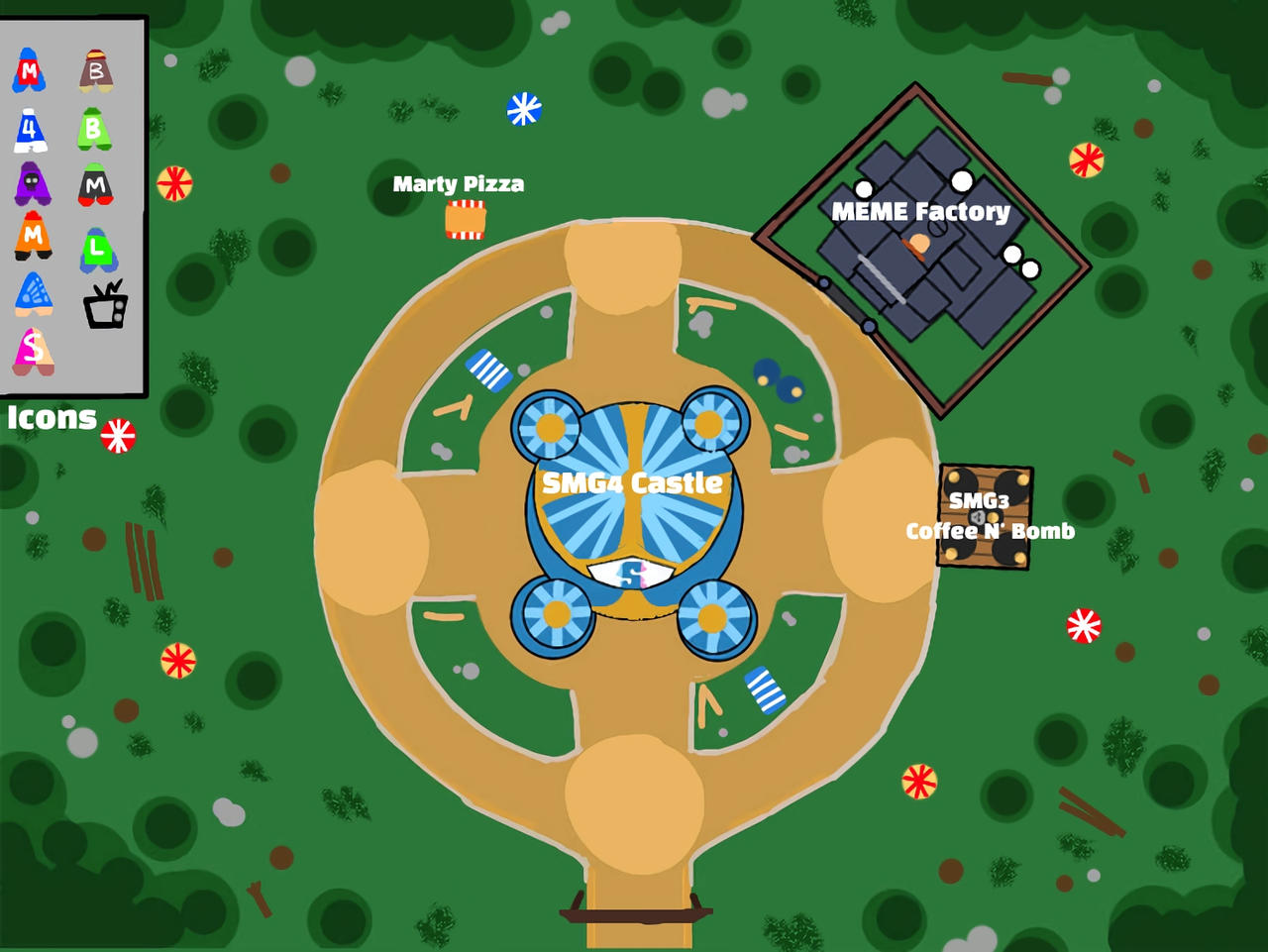 Smg Rp Map SMG4 : Showground Map New Update Meme Factory by RandyJuharaArt on ...