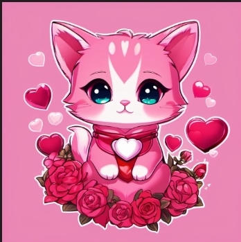 Rose Kitten by LottiaLove on DeviantArt